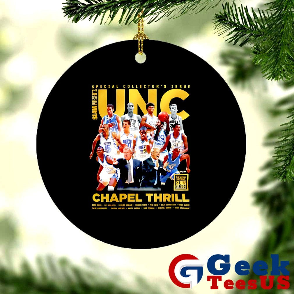 Chapel Thrill North Carolina Tar Heels Slam poster shirt