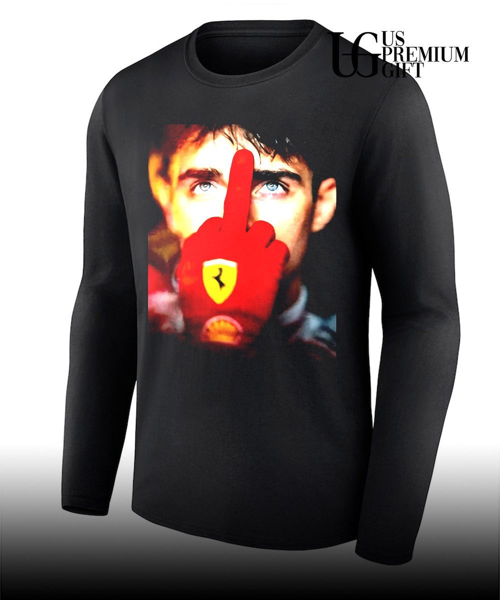 Charles Leclerc 16 F1 middle finger shirt