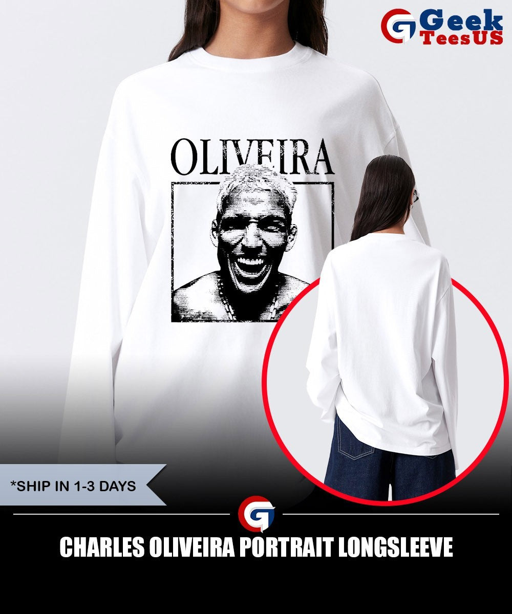 Charles Oliveira portrait shirt