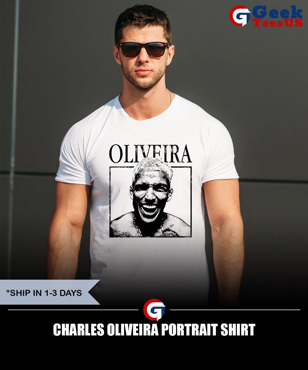 Charles Oliveira portrait shirt