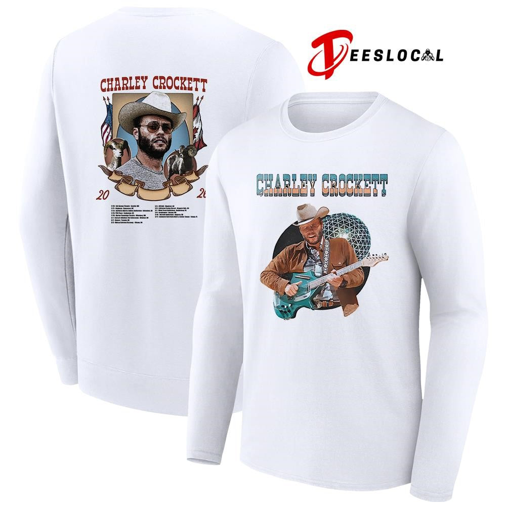 Charley Crockett North American 2026 tour Dollar a day graphic signature shirt