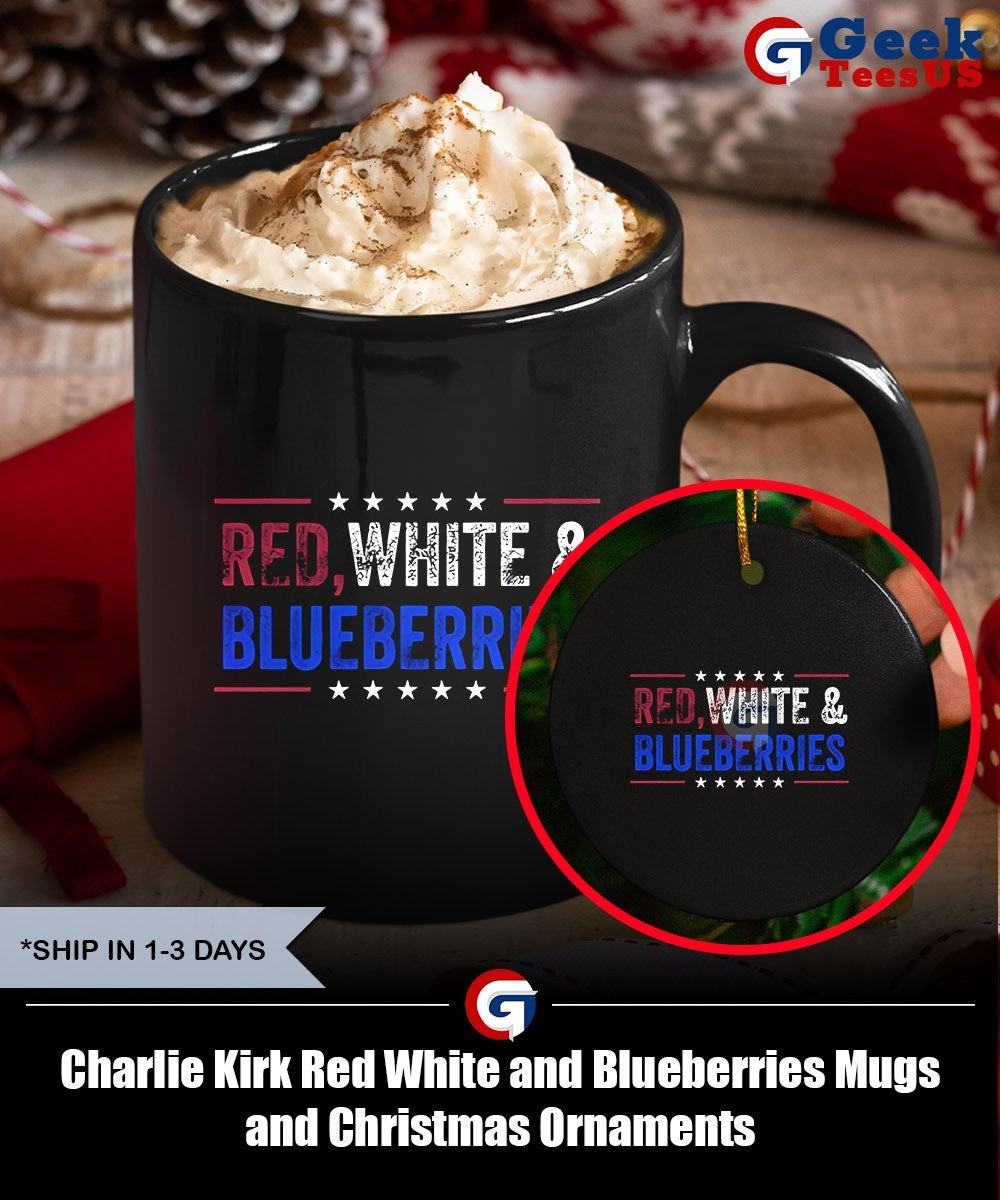 Charlie Kirk Red White and Blueberries shirt