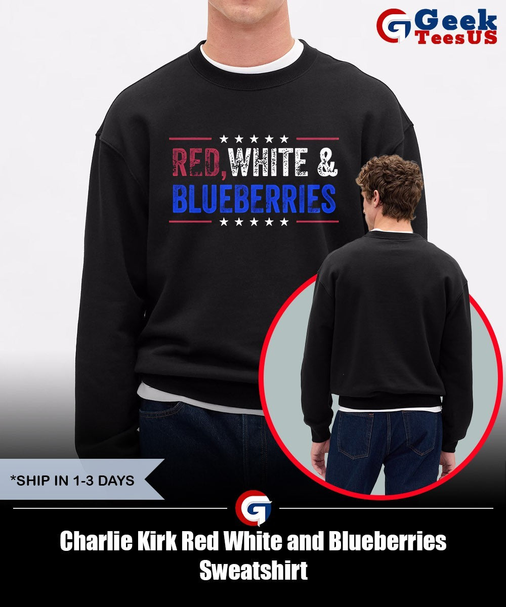 Charlie Kirk Red White and Blueberries shirt