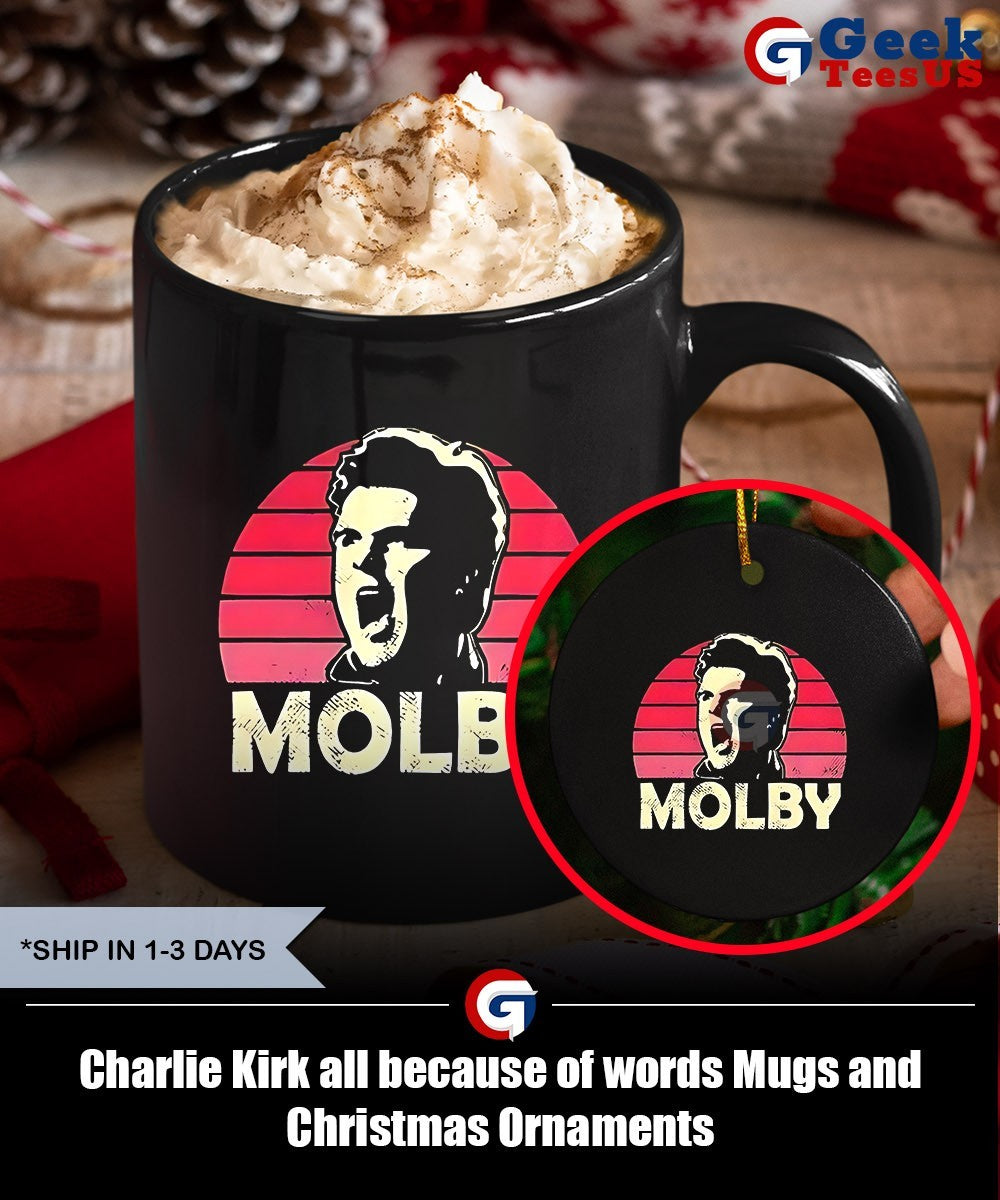 Charlie Kirk all because of words shirt