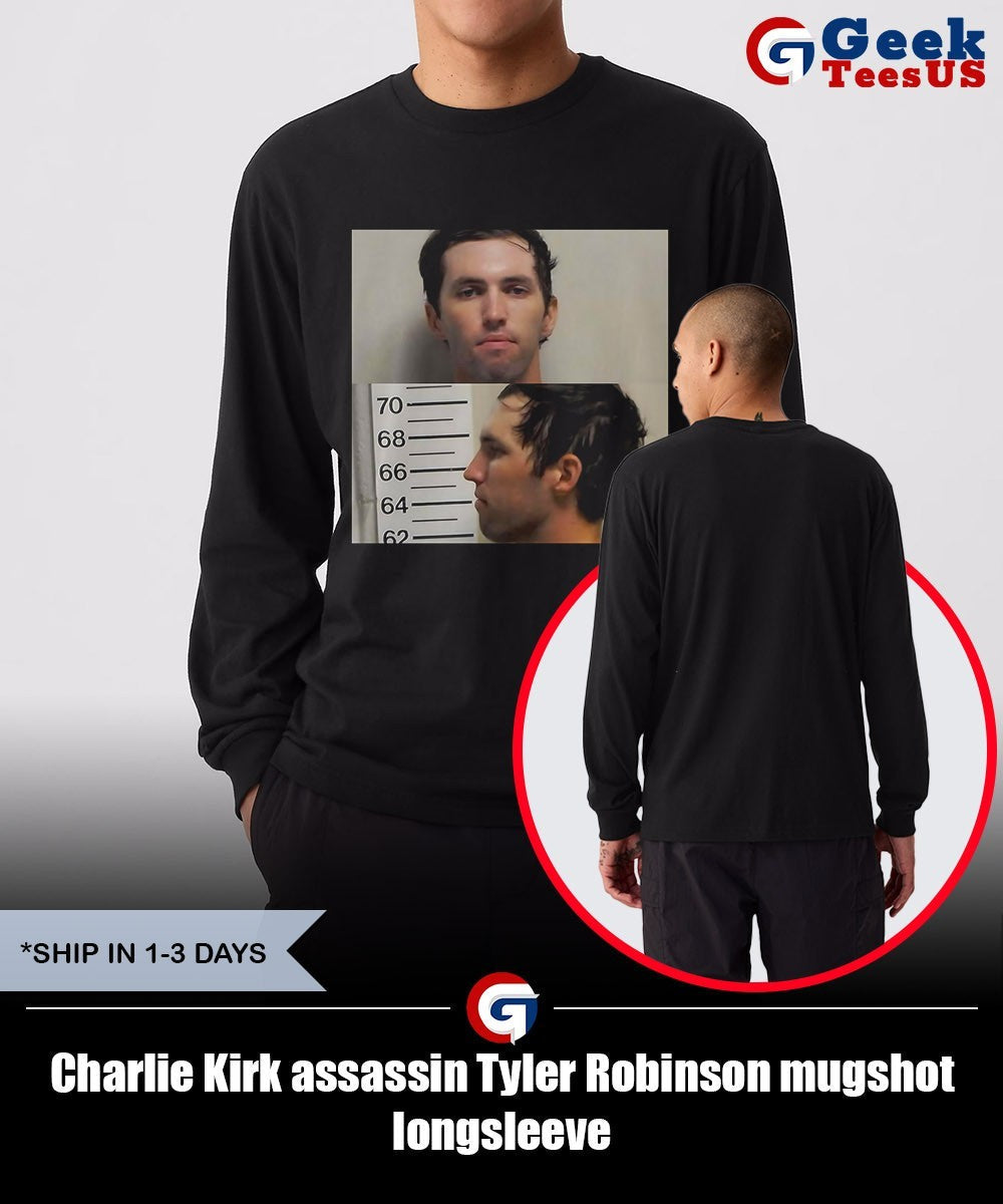 Charlie Kirk assassin Tyler Robinson mugshot shirt