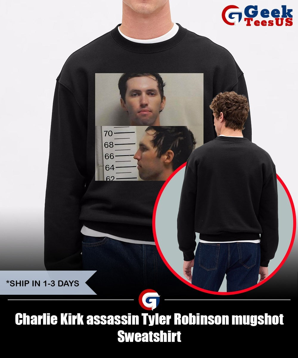 Charlie Kirk assassin Tyler Robinson mugshot shirt