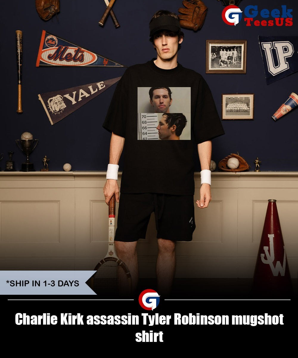 Charlie Kirk assassin Tyler Robinson mugshot shirt