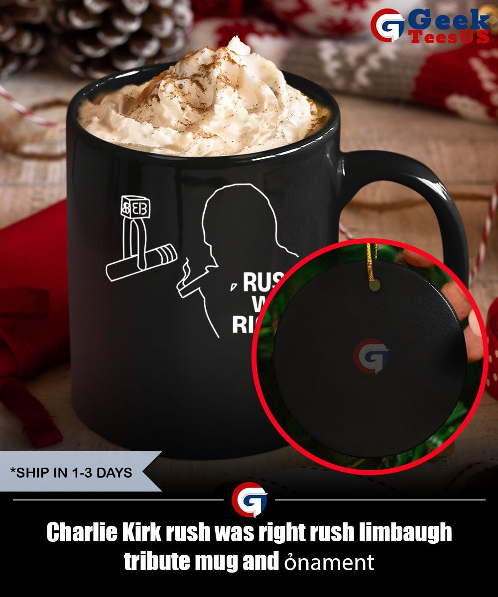 Charlie Kirk rush was right rush limbaugh tribute shirt