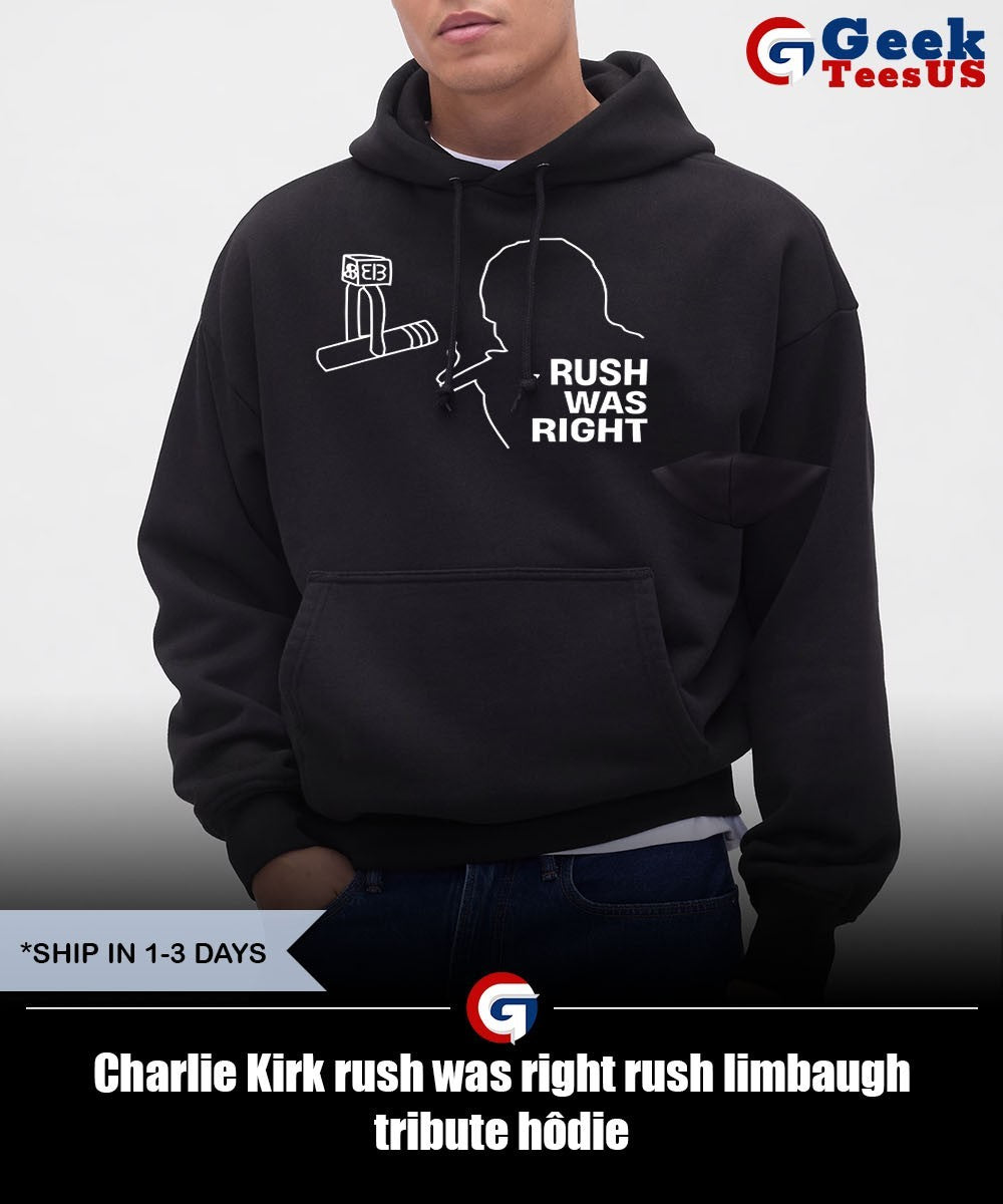 Charlie Kirk rush was right rush limbaugh tribute shirt