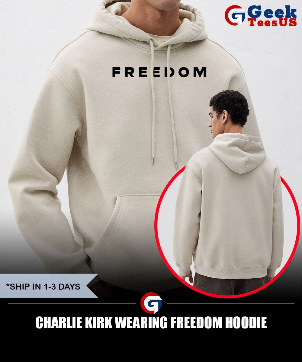 Charlie Kirk wearing freedom shirt