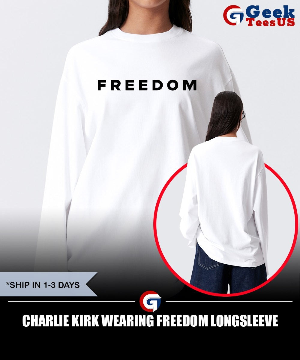 Charlie Kirk wearing freedom shirt