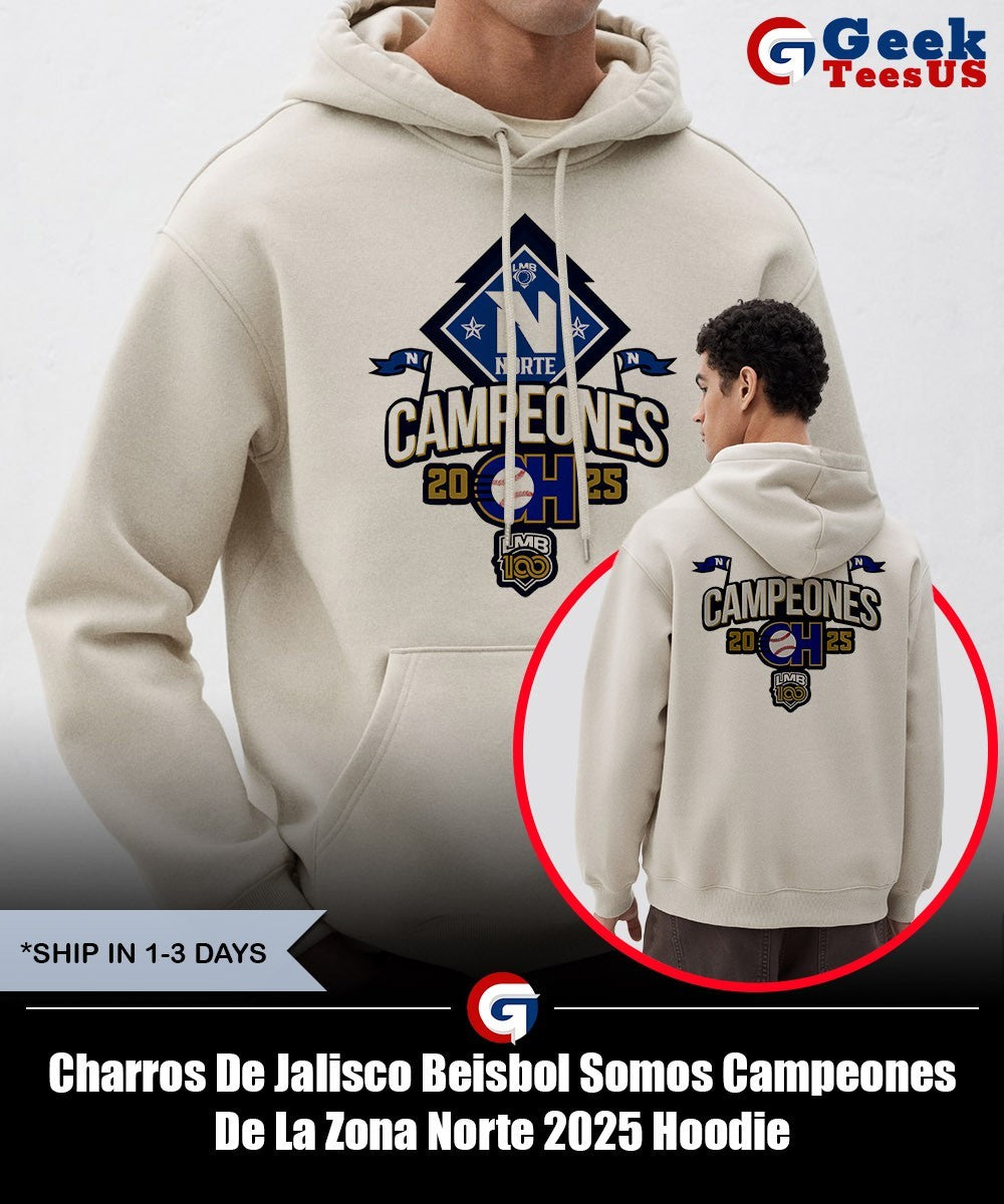 Charros De Jalisco Beisbol Somos Campeones De La Zona Norte 2025 shirt