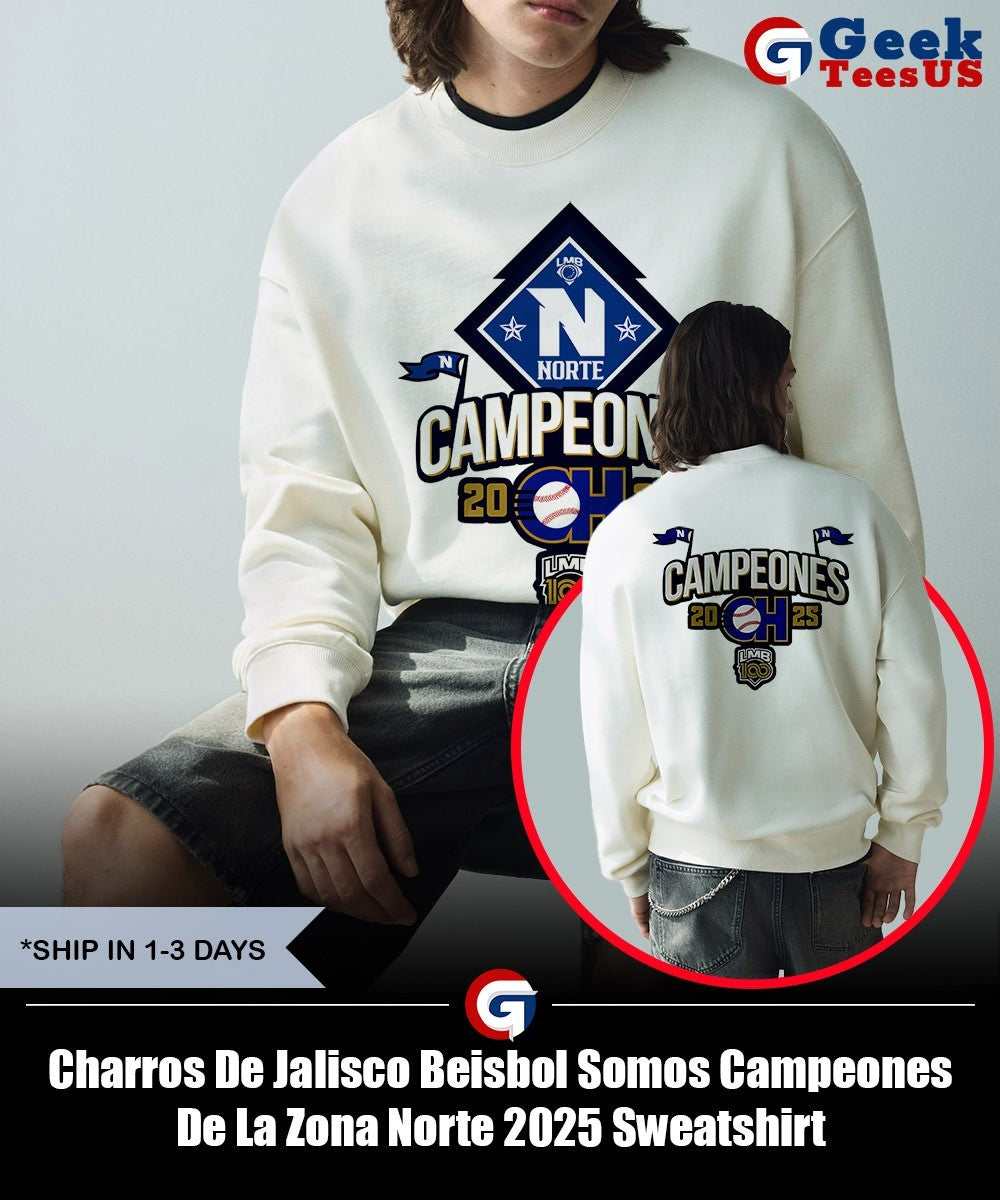 Charros De Jalisco Beisbol Somos Campeones De La Zona Norte 2025 shirt