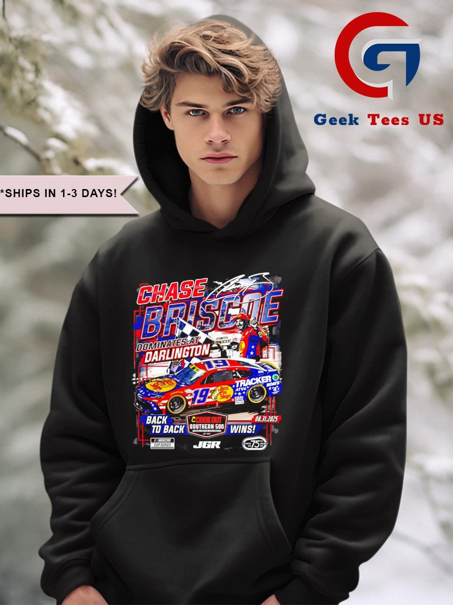 Chase Briscoe 2025 Cook Out Southern 500 Race Winner graphic shirt