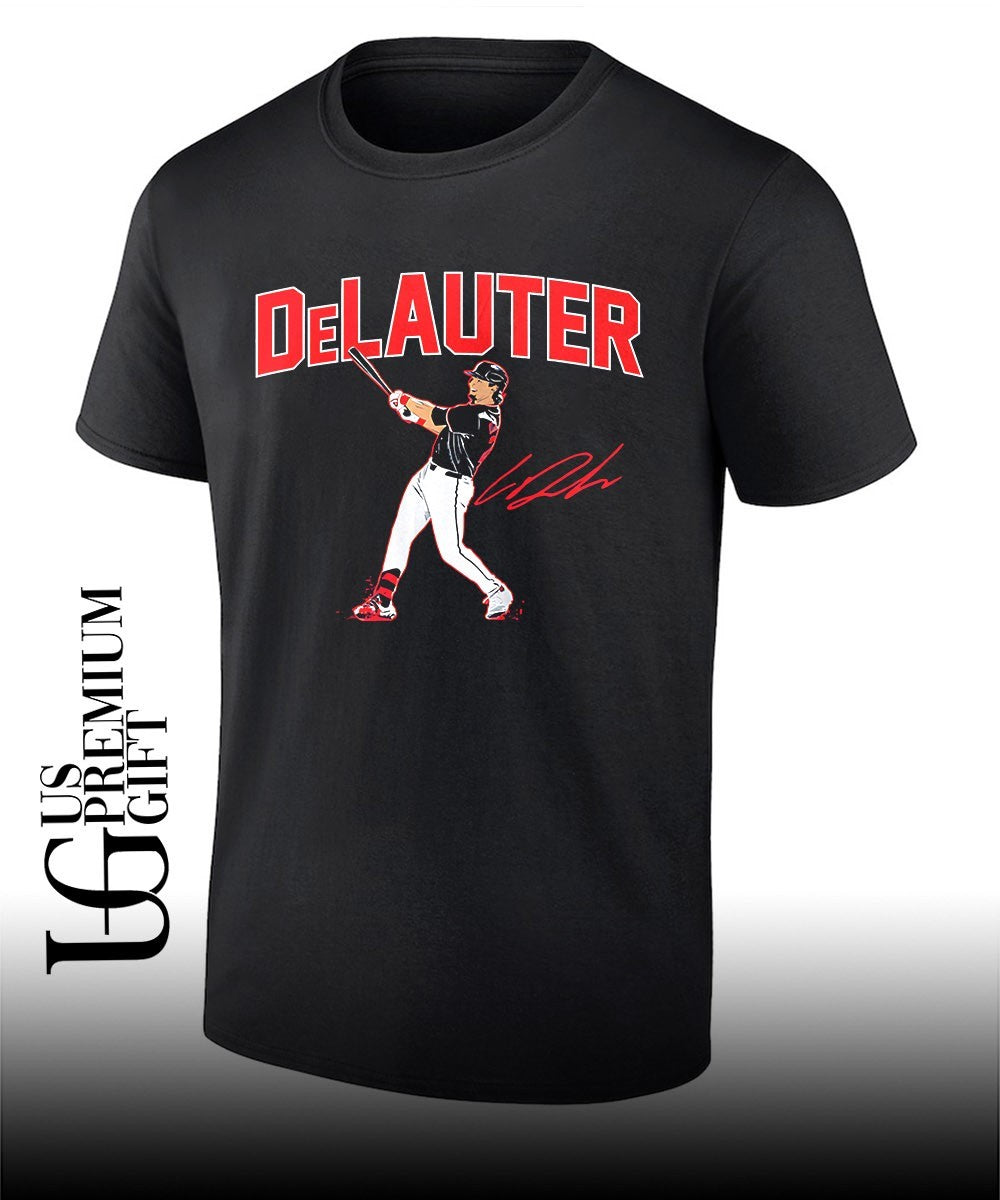 Chase DeLauter Cleveland Guardians baseball slugger swing signature shirt
