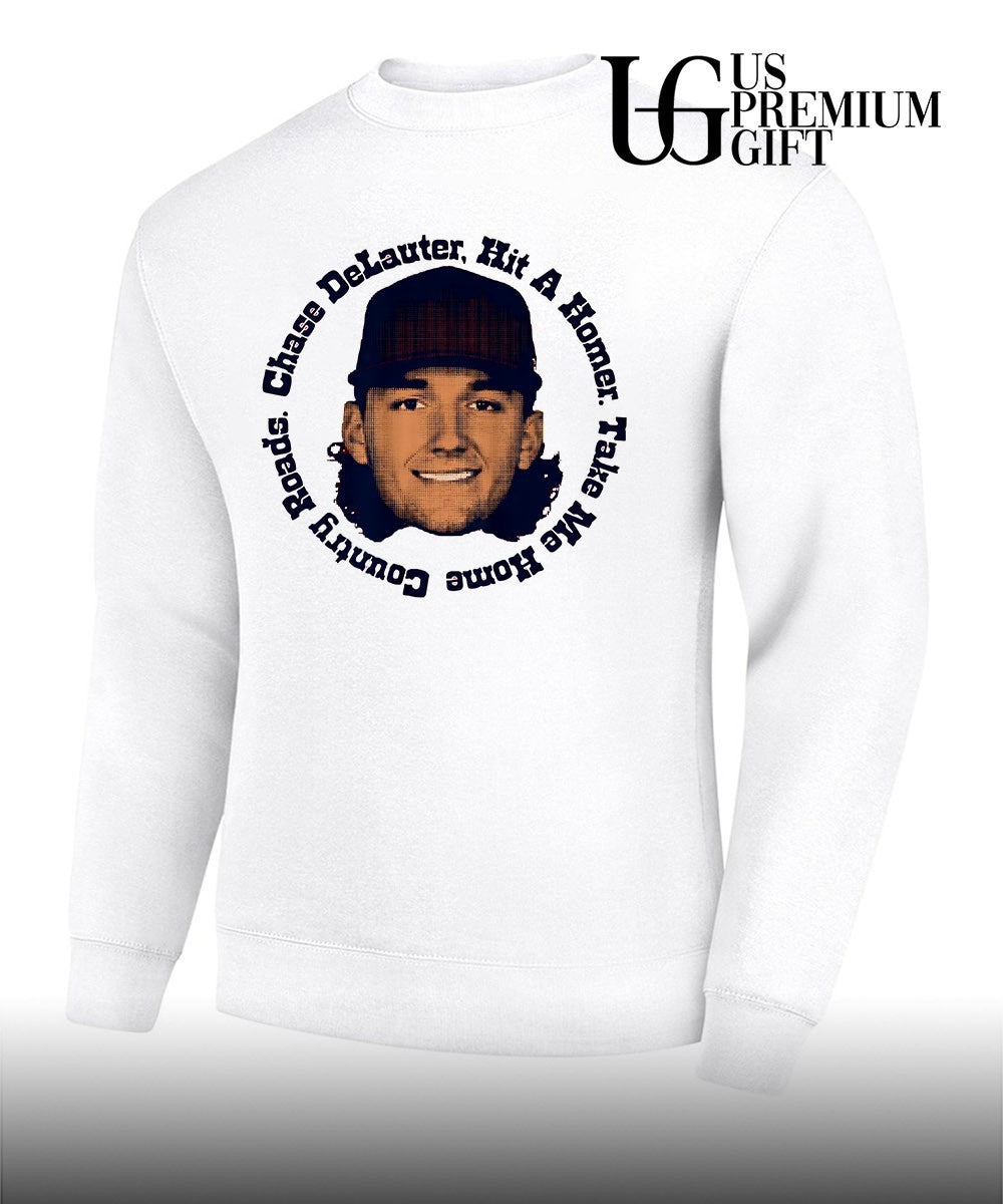 Chase DeLauter big head hit a homer take me home country roads Cleveland Guardians MLB shirt