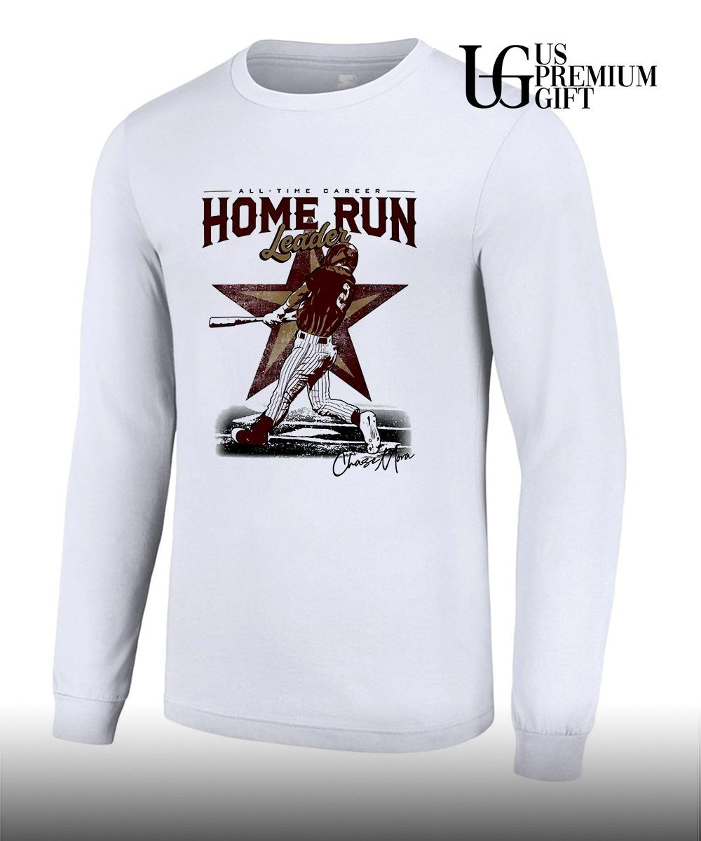 Chase Mora Texas State Bobcats baseball All Time Career Home Run Leader signature shirt