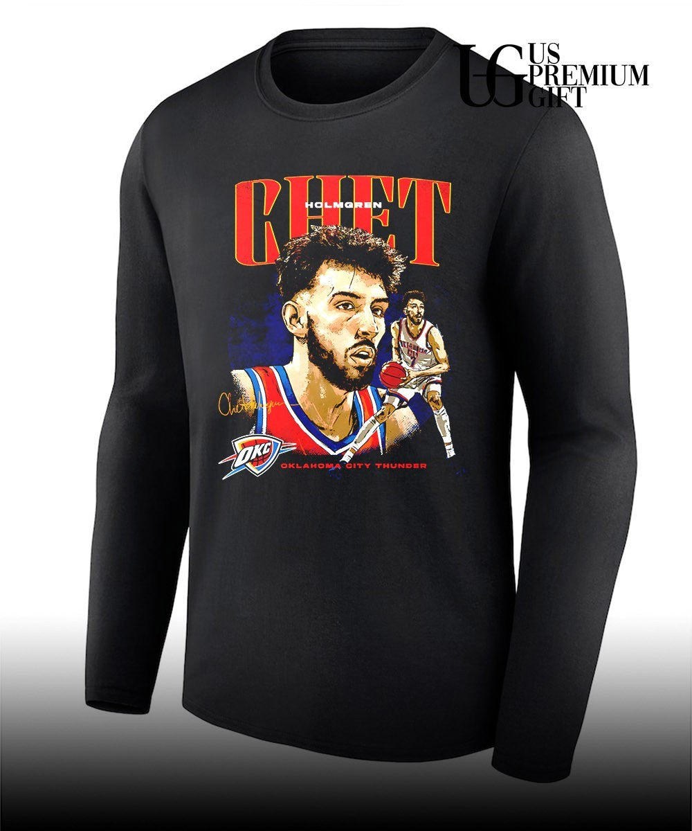 Chet Holmgren Oklahoma City Thunder NBA 2026 signature shirt