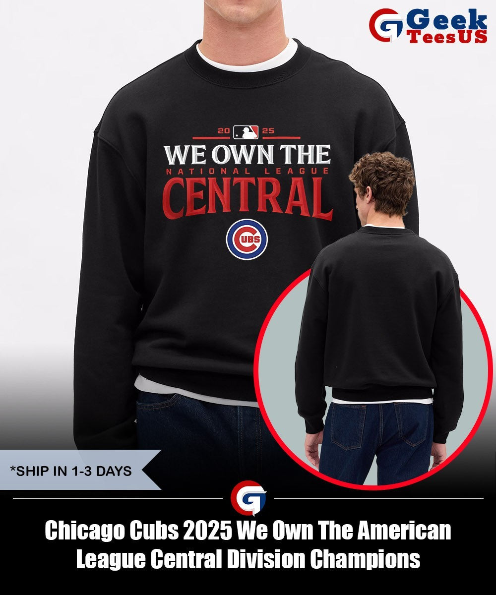 Chicago Cubs 2025 We Own The American League Central Division Champions shirt