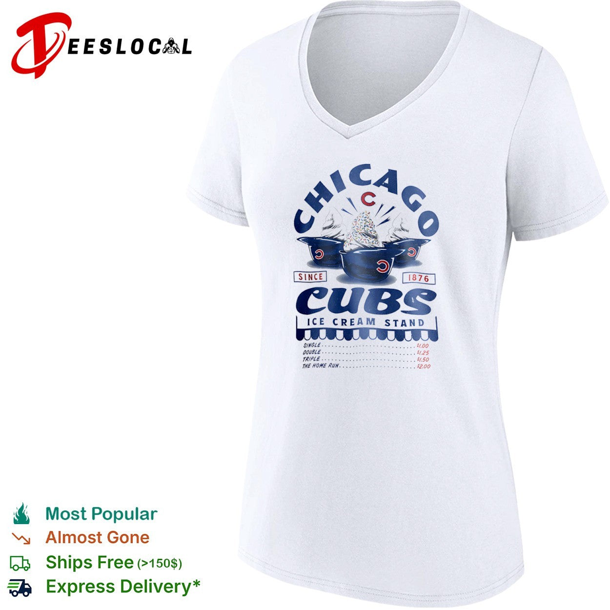 Chicago Cubs Since 1876 Ice Cream Stand shirt