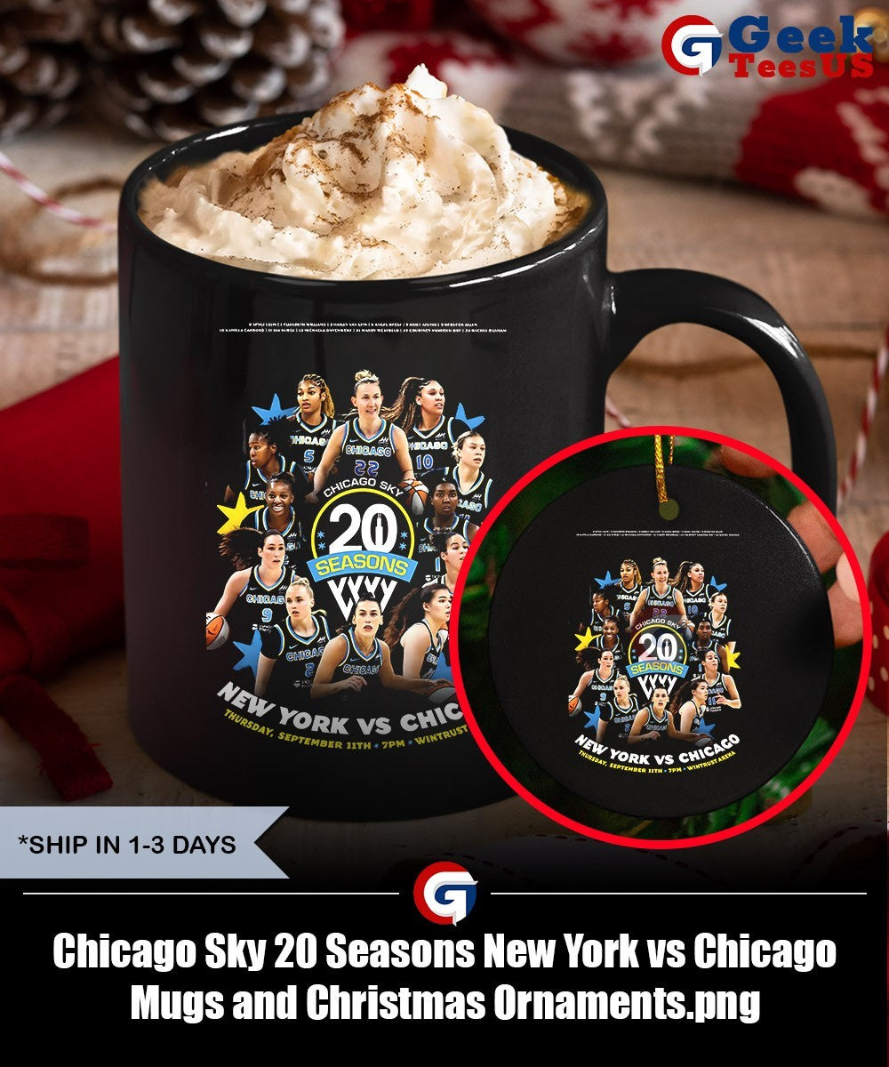 Chicago Sky 20 Seasons New York vs Chicago shirt