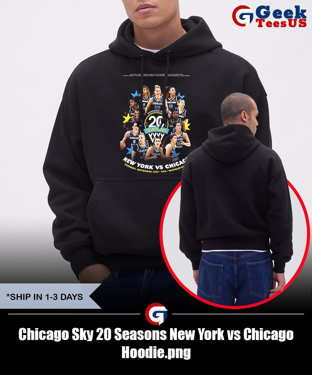 Chicago Sky 20 Seasons New York vs Chicago shirt
