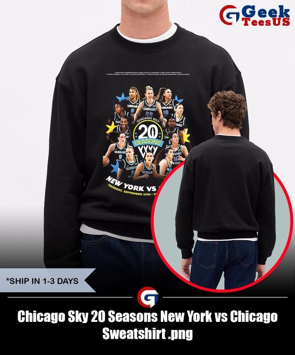 Chicago Sky 20 Seasons New York vs Chicago shirt