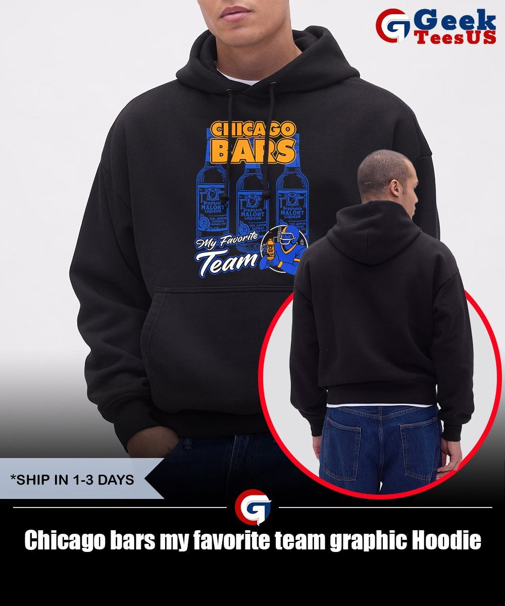 Chicago bars my favorite team graphic shirt