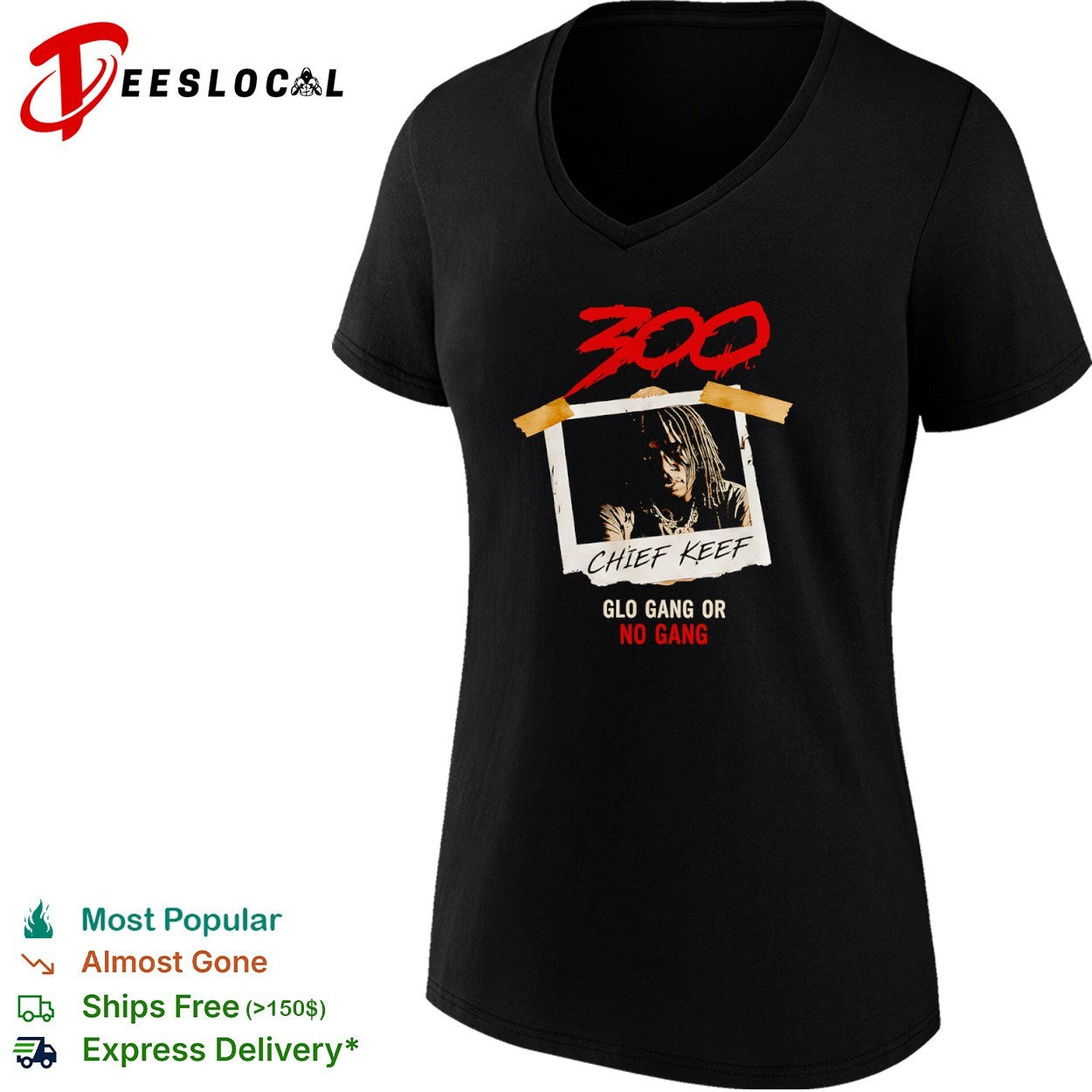 Chief Keef 300 Glo Gang or No Gang Hip Hop shirt