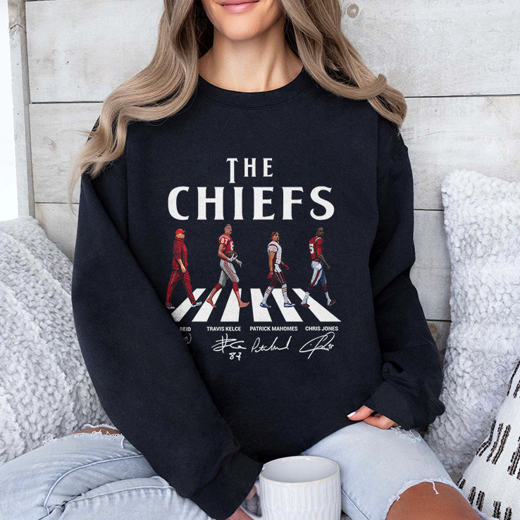 Chiefs Walking Abbey Road Andy Reid Travis Kelce Patrick Mahomes Chris Jones Shirt