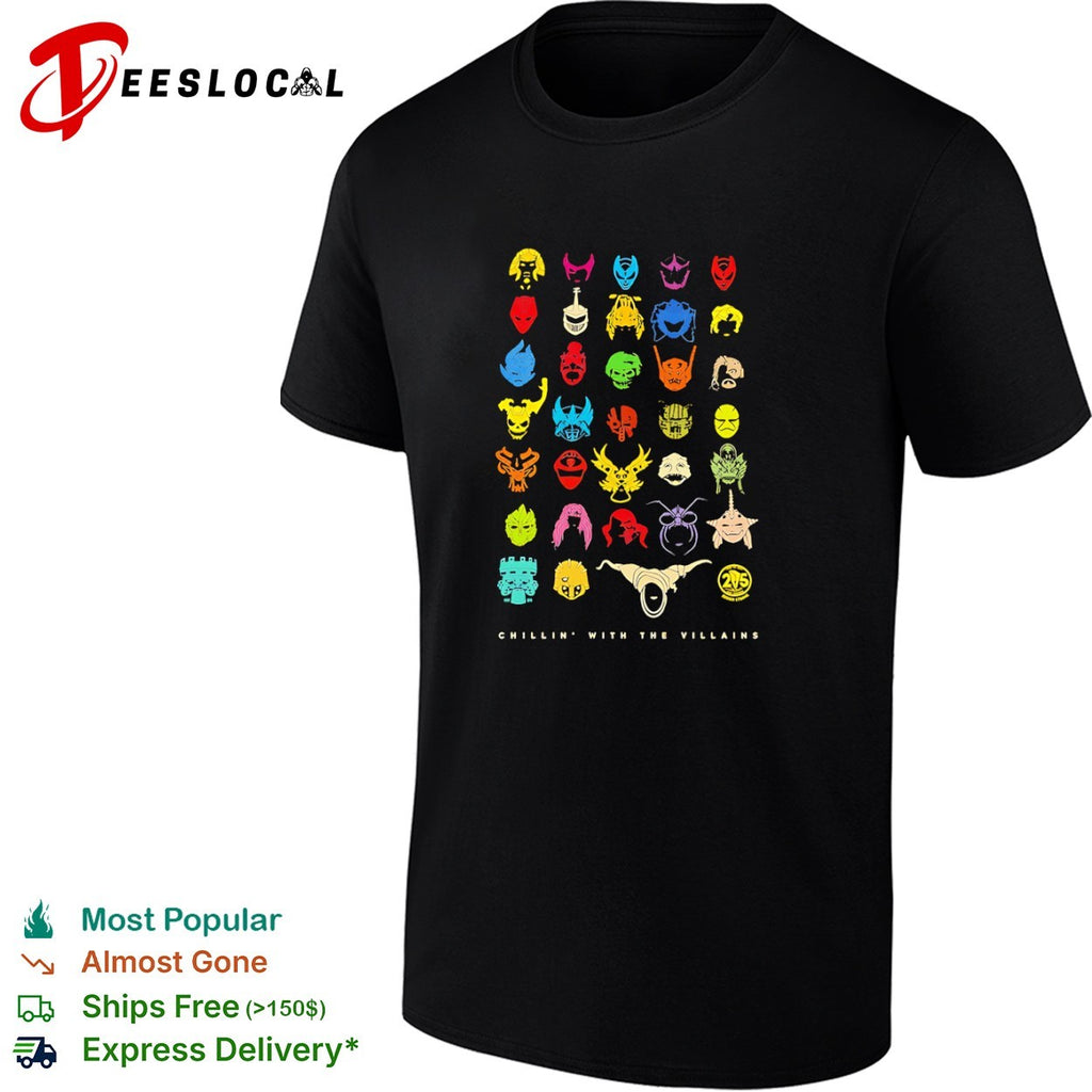 Chillin’ with the Villains Power Rangers Icons shirt