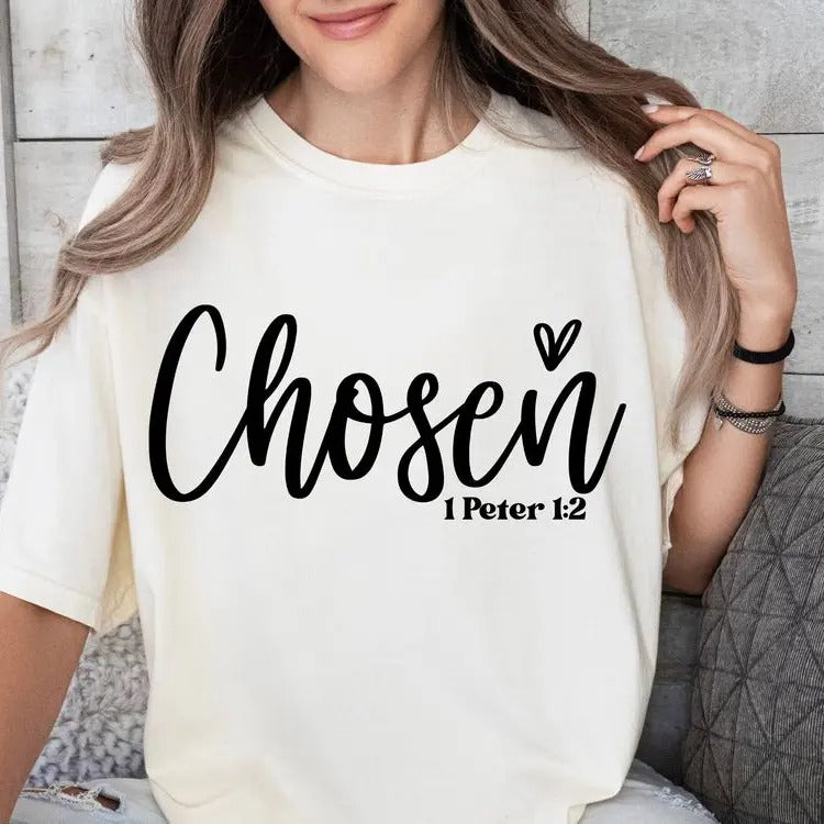 Chosen, Christian Quotes, Christian Sweatshirt, Trending Now, Popular Right Now, Christian T Shirt Design, Spiritual