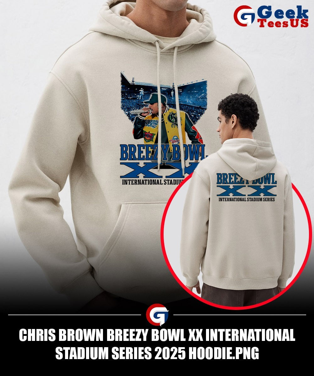Chris Brown Breezy Bowl XX International Stadium Series 2025 shirt
