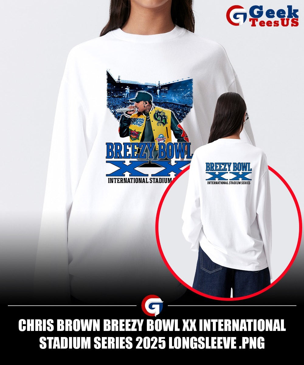 Chris Brown Breezy Bowl XX International Stadium Series 2025 shirt