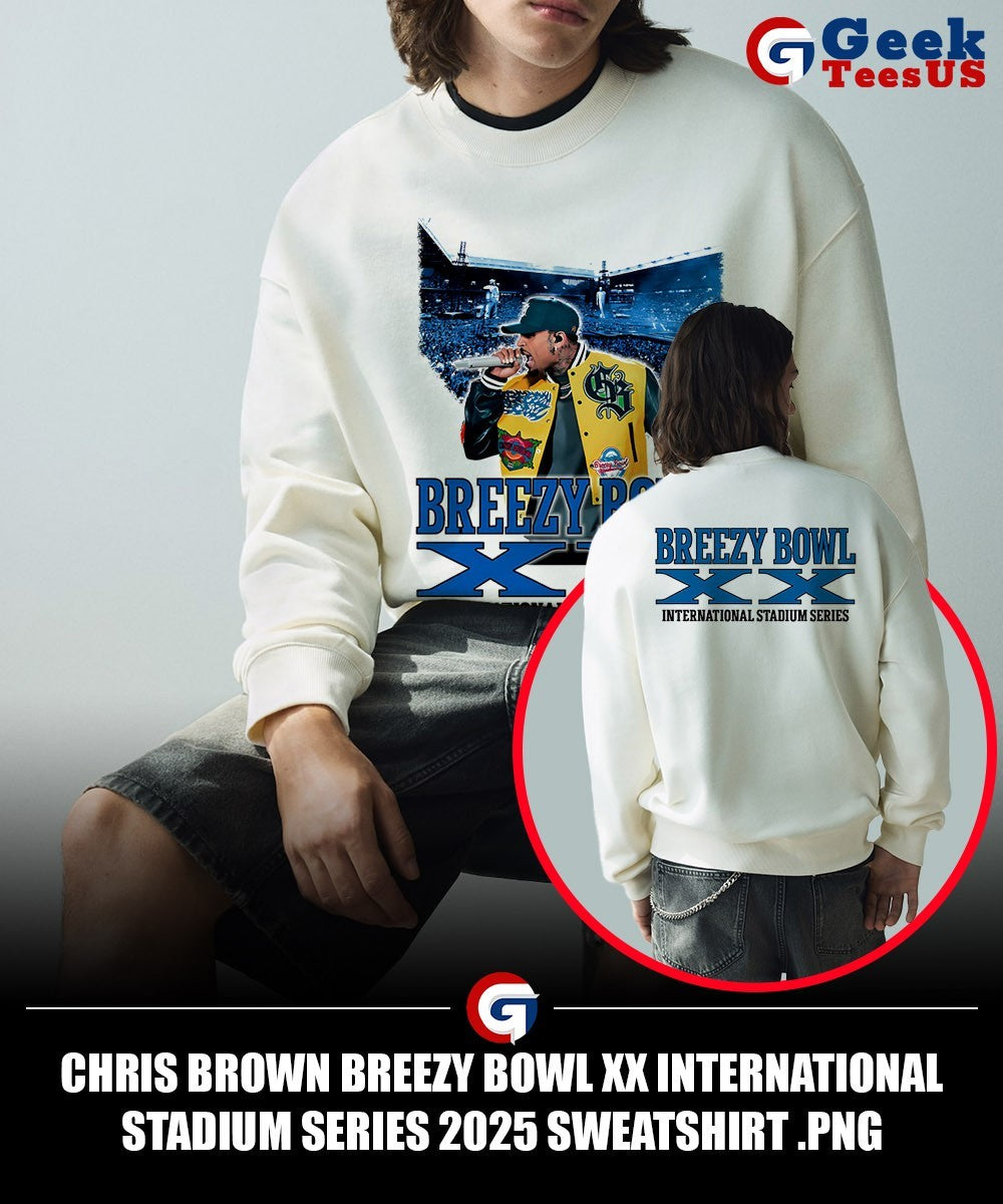 Chris Brown Breezy Bowl XX International Stadium Series 2025 shirt