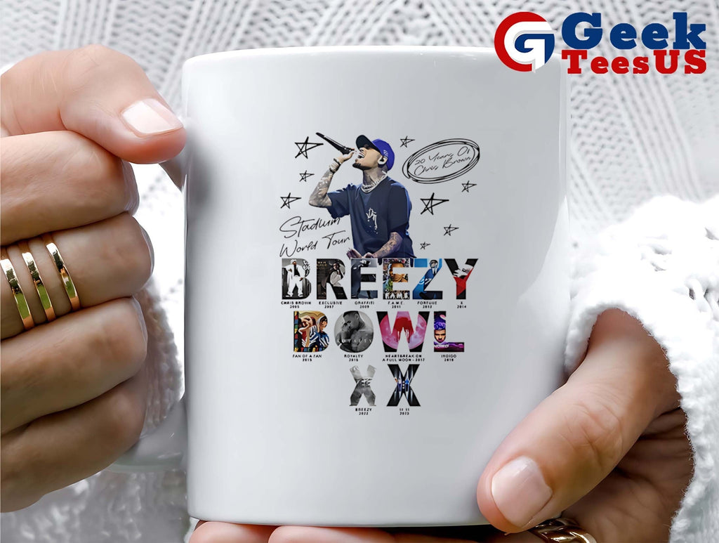 Chris Brown Breezy Bowl XX Tour 2025 shirt