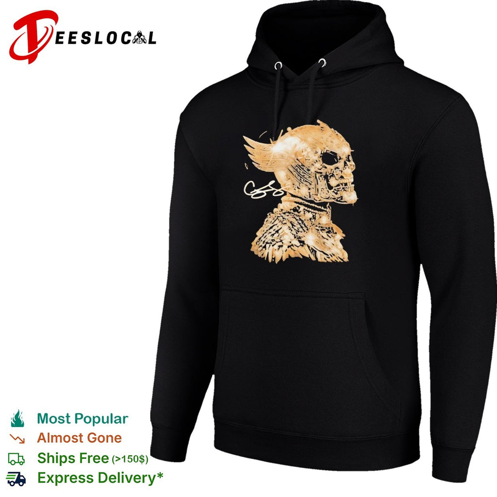 Chris Brown Gold Skull Signature Breezy shirt