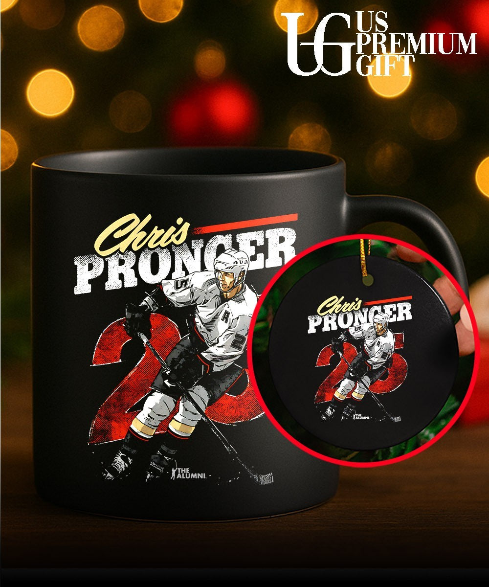 Chris Pronger 25 player Anaheim Ducks hockey signature shirt
