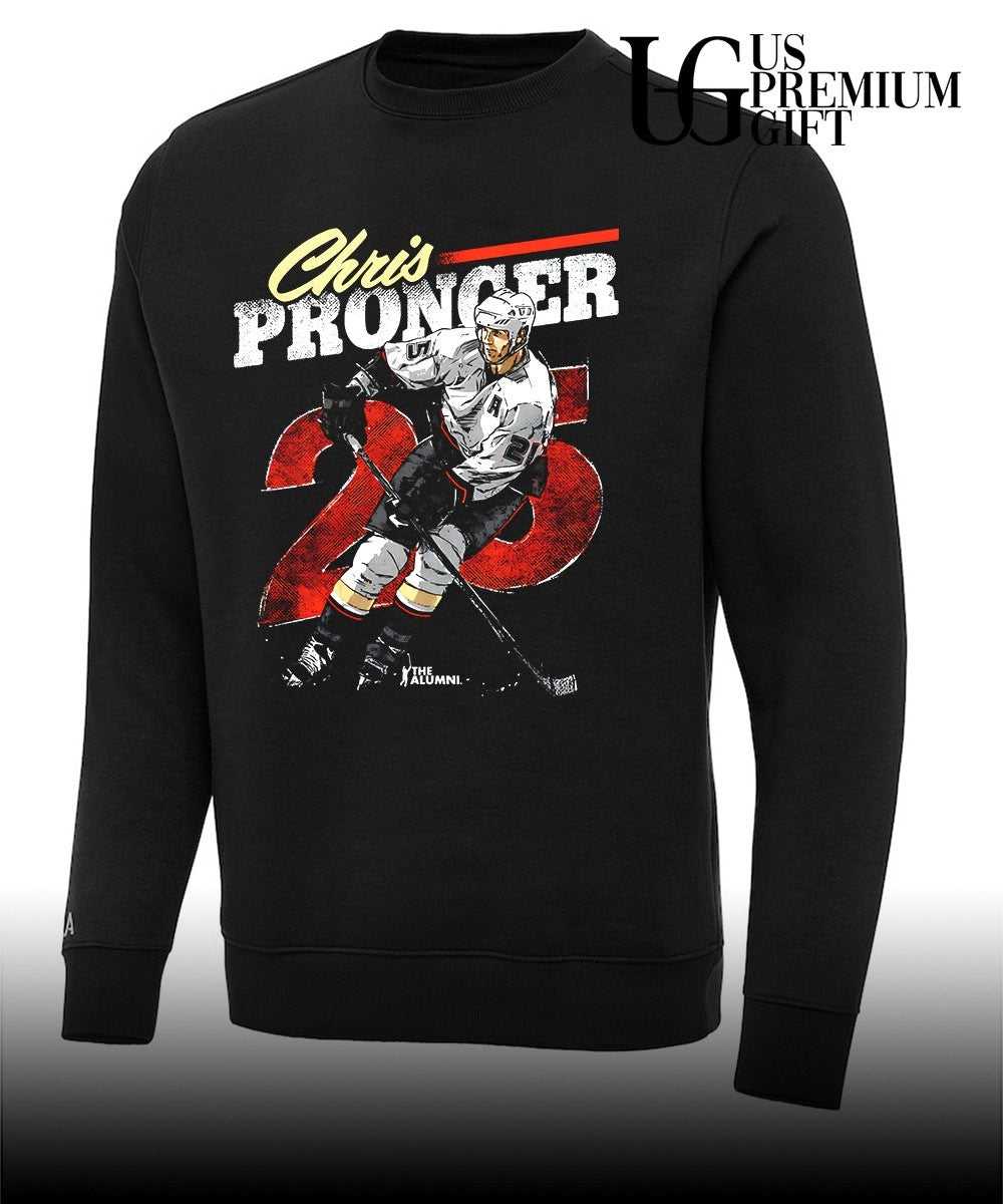 Chris Pronger 25 player Anaheim Ducks hockey signature shirt