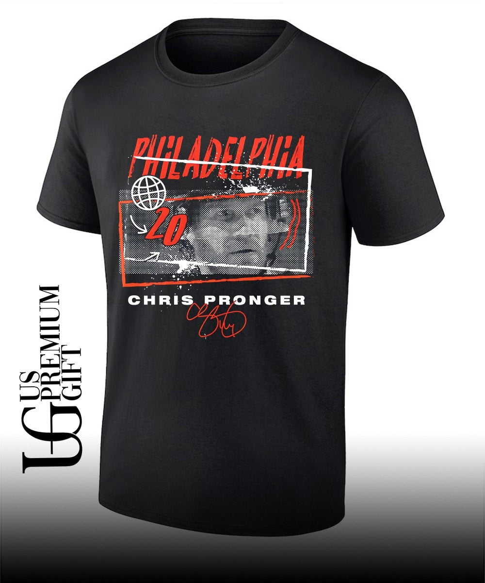 Chris Pronger player Edmonton Oilers hockey Tones signature shirt