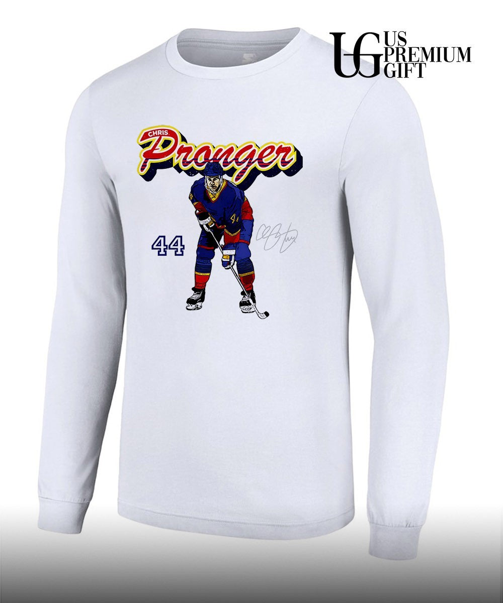 Chris Pronger player Edmonton Oilers hockey signature shirt