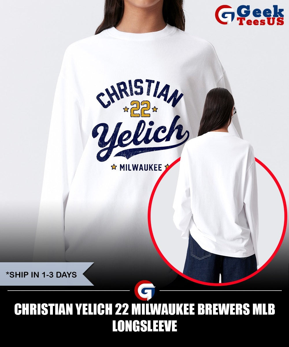 Christian Yelich 22 Milwaukee Brewers MLB shirt