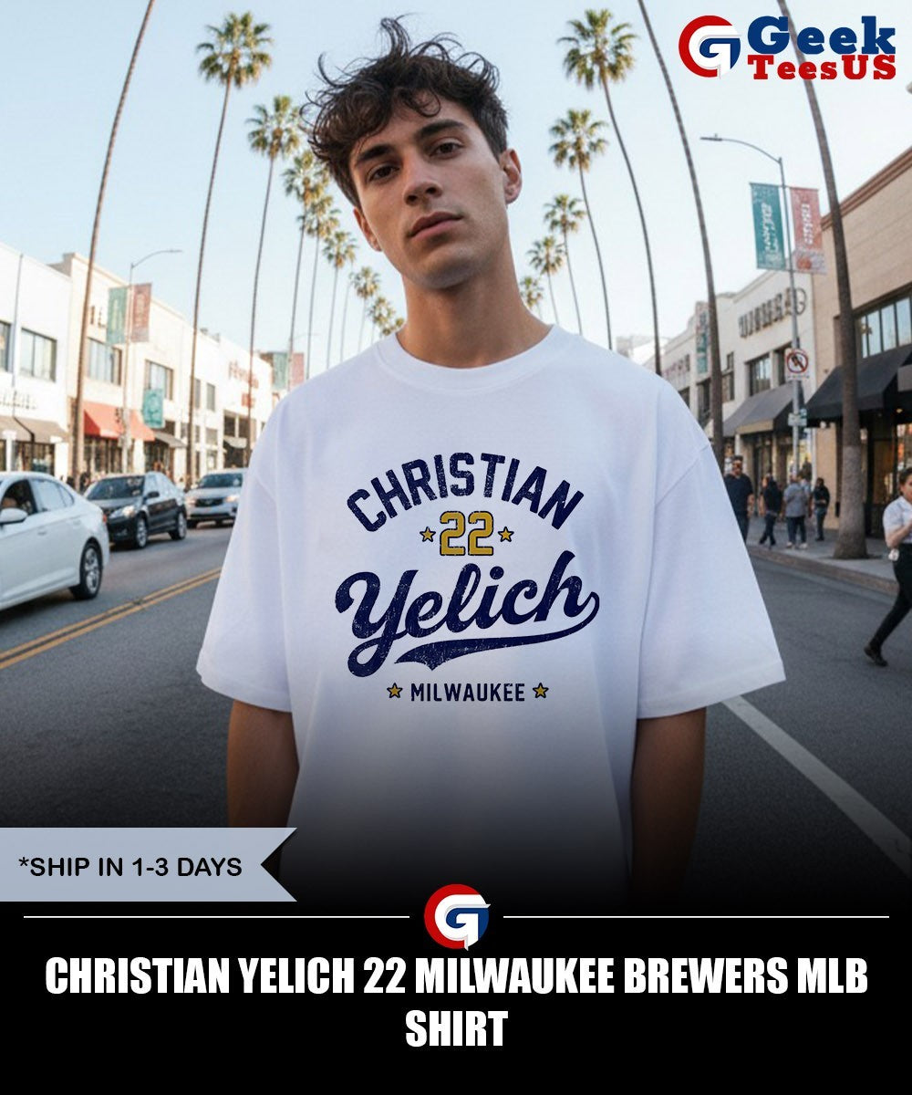 Christian Yelich 22 Milwaukee Brewers MLB shirt