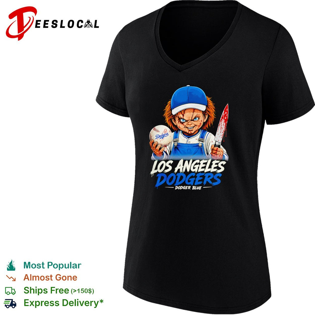 Chucky Los Angeles Dodgers Dodger Blue Baseball shirt