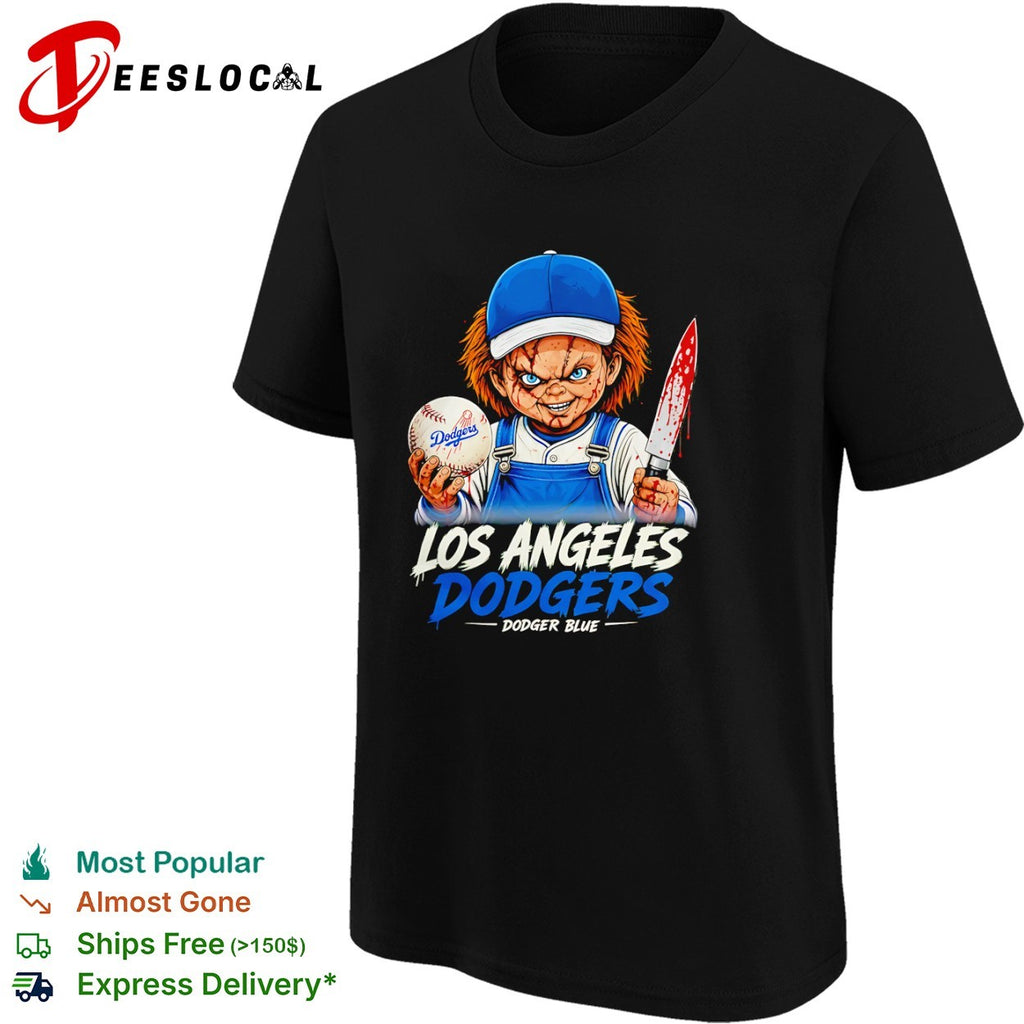Chucky Los Angeles Dodgers Dodger Blue Baseball shirt