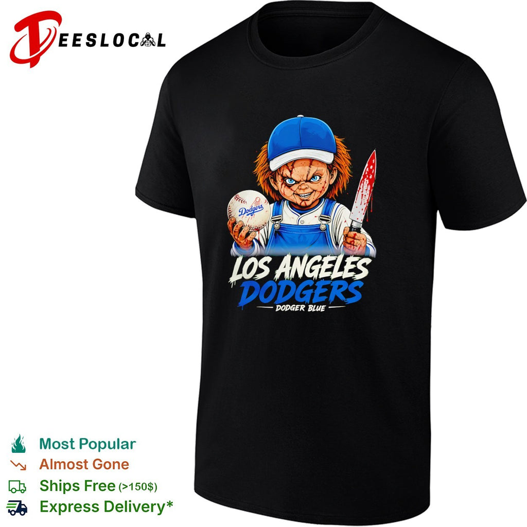 Chucky Los Angeles Dodgers Dodger Blue Baseball shirt