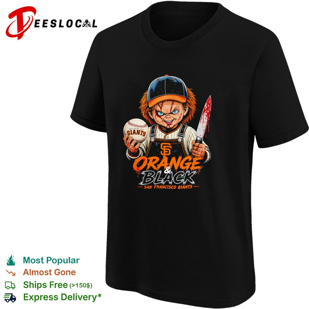 Chucky San Francisco Giants Orange and Black Baseball shirt