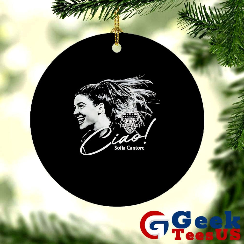 Ciao Sofia Cantore Washington Spirit Soccer player signature shirt