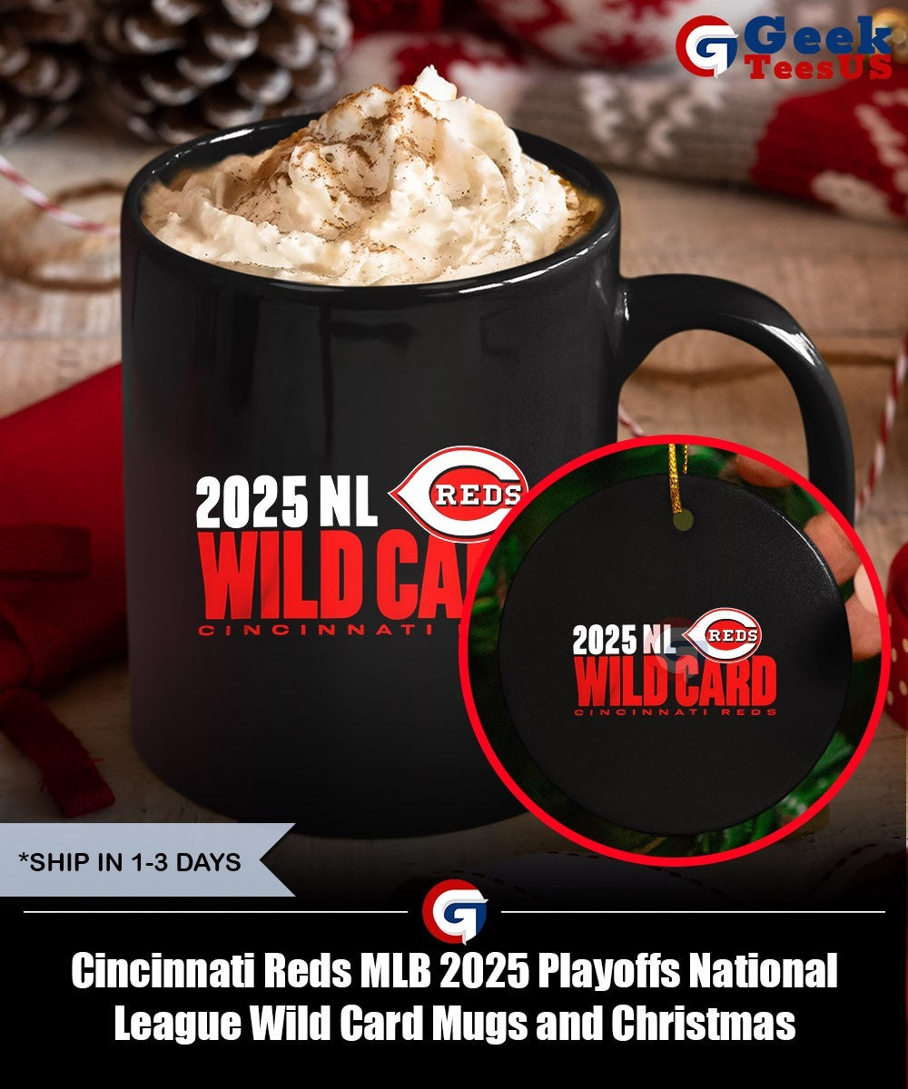 Cincinnati Reds MLB 2025 Playoffs National League Wild Card shirt