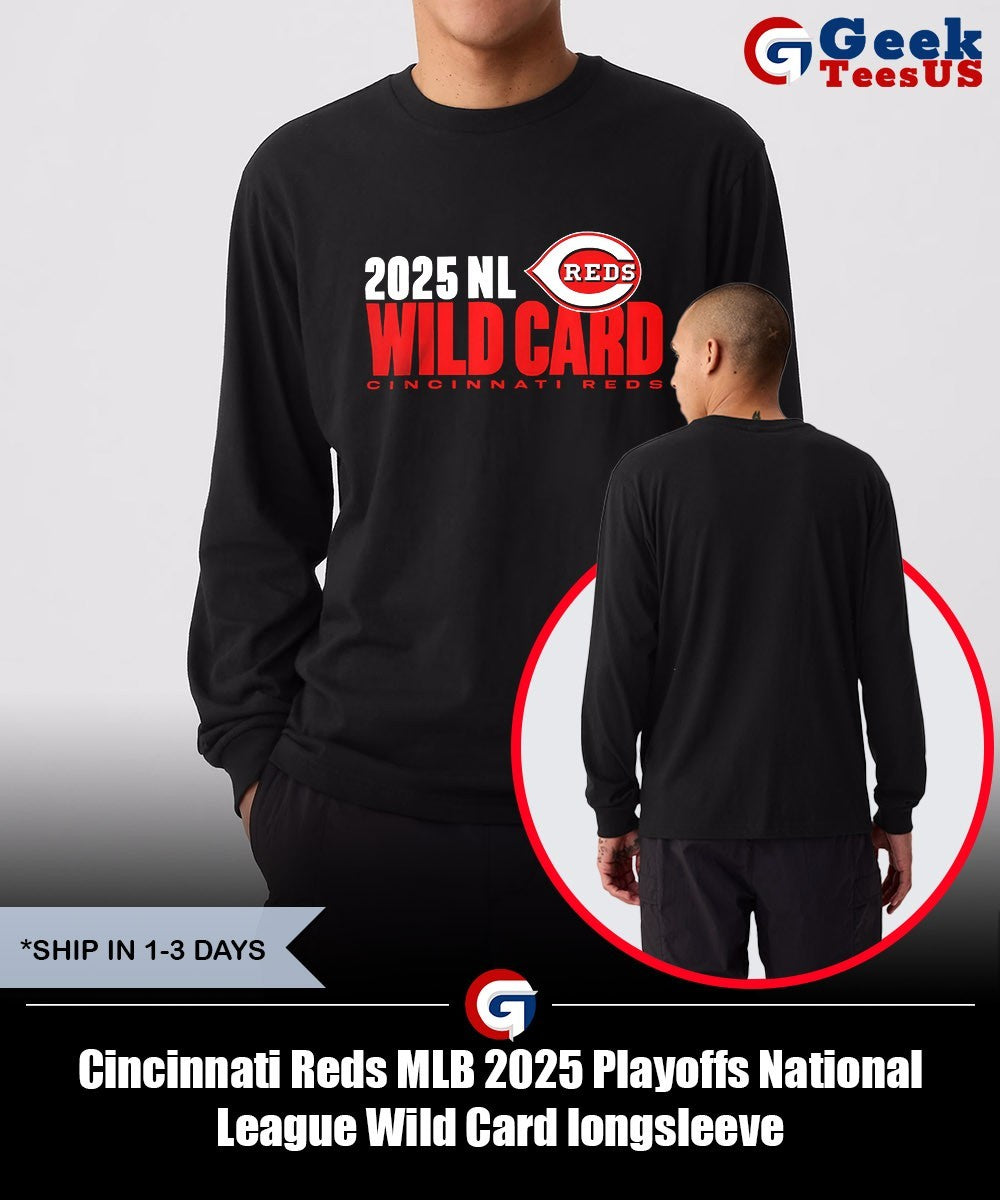 Cincinnati Reds MLB 2025 Playoffs National League Wild Card shirt